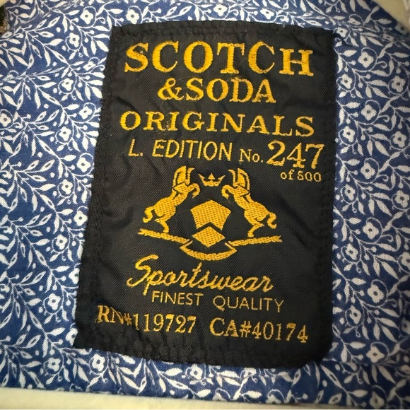 Scotch & Soda Originals Limited Edition Long Sleeve Button Shirt Blue Plaid Sz S - Picture 4 of 13